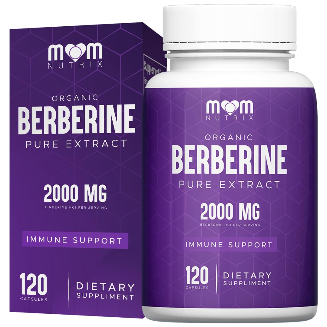 THE MONK Berberine 2000mg bottle with triple-strength formula for daily immune support