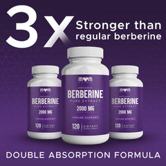 Capsules of THE MONK Berberine 2000mg ready for everyday routine