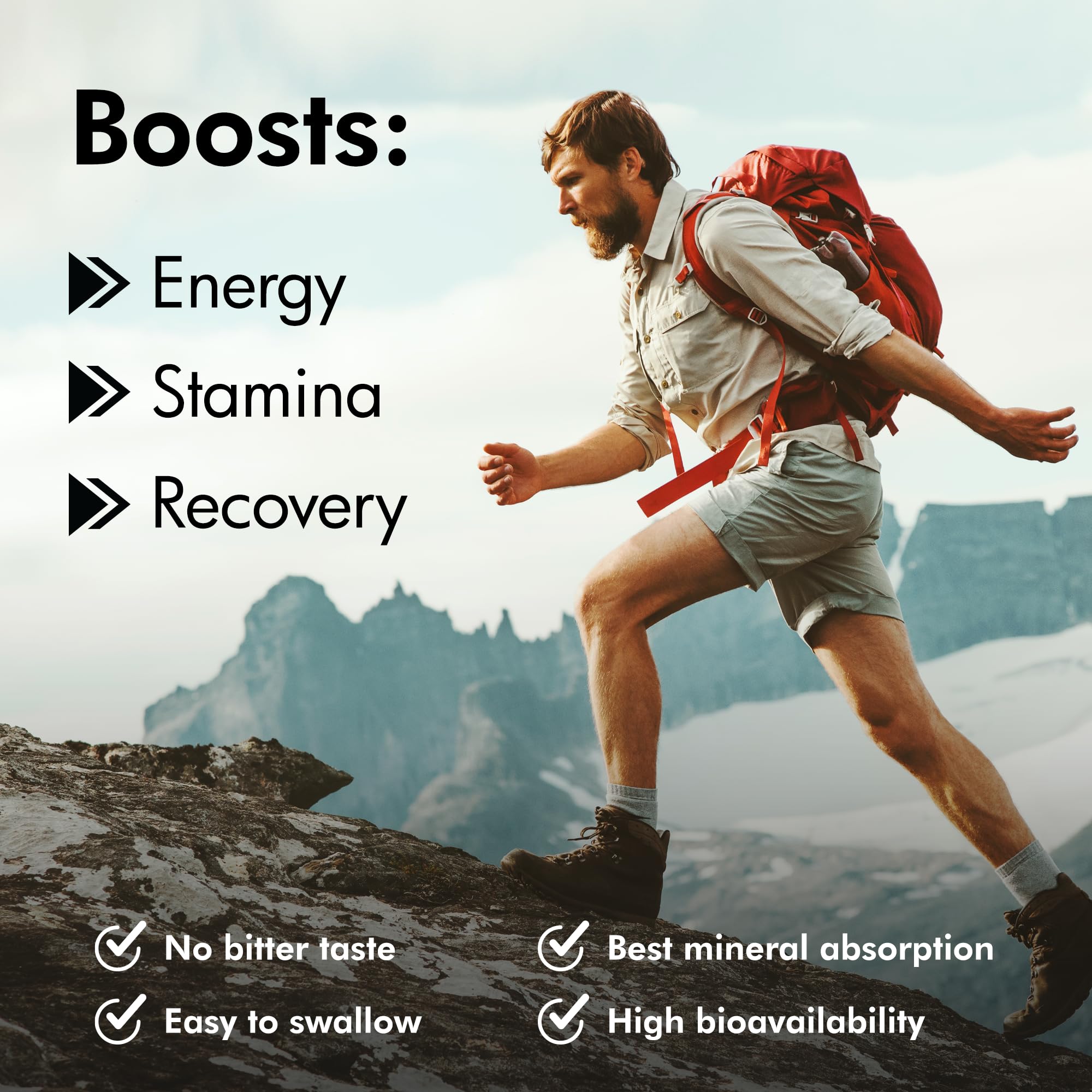 Mineral-rich formula with 85+ minerals from The MONK Shilajit.