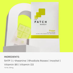 The Patch Remedy Happy Patch close-up reveals smooth texture and gentle adhesive.