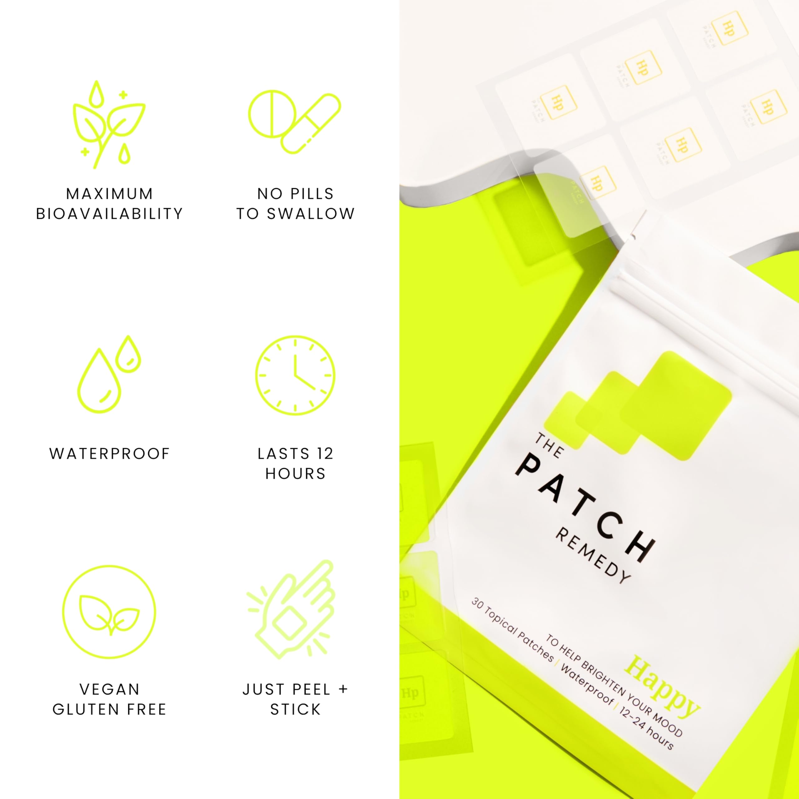 The Patch Remedy Happy Patch travel pack as a mess-free option.