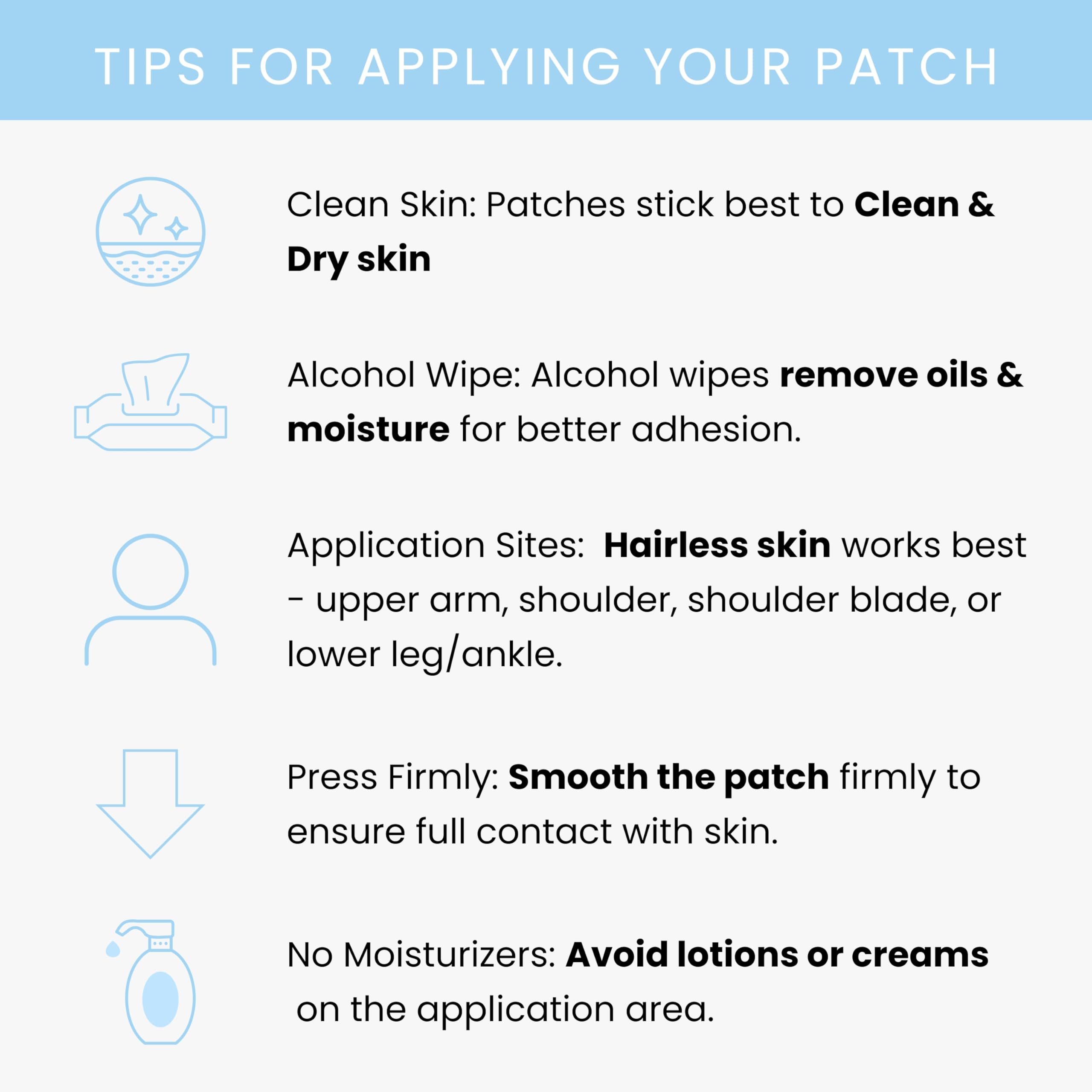 The Patch Remedy Relax Patch night-use positioning on skin.