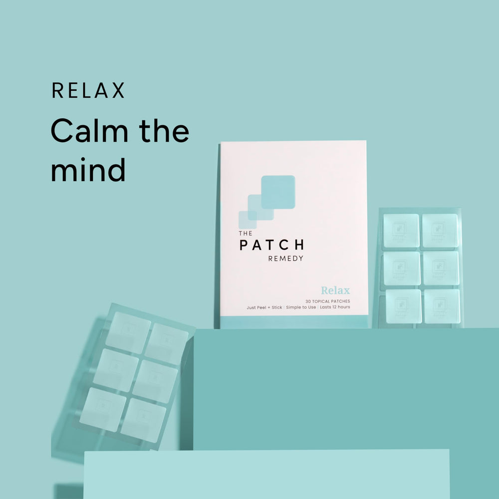 The Patch Remedy Relax Patch being peeled and applied easily.