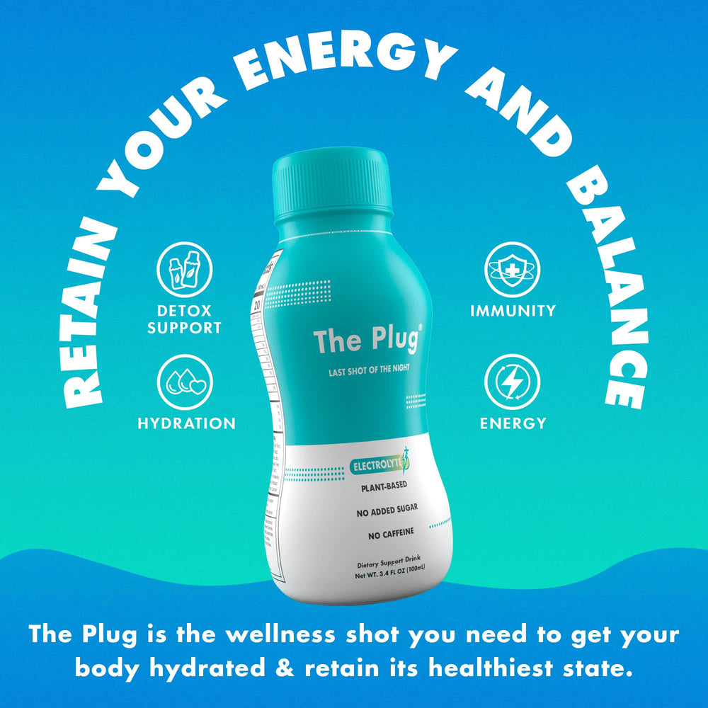 The Plug Liver Cleanse cap close-up emphasizes easy, on-the-go opening.