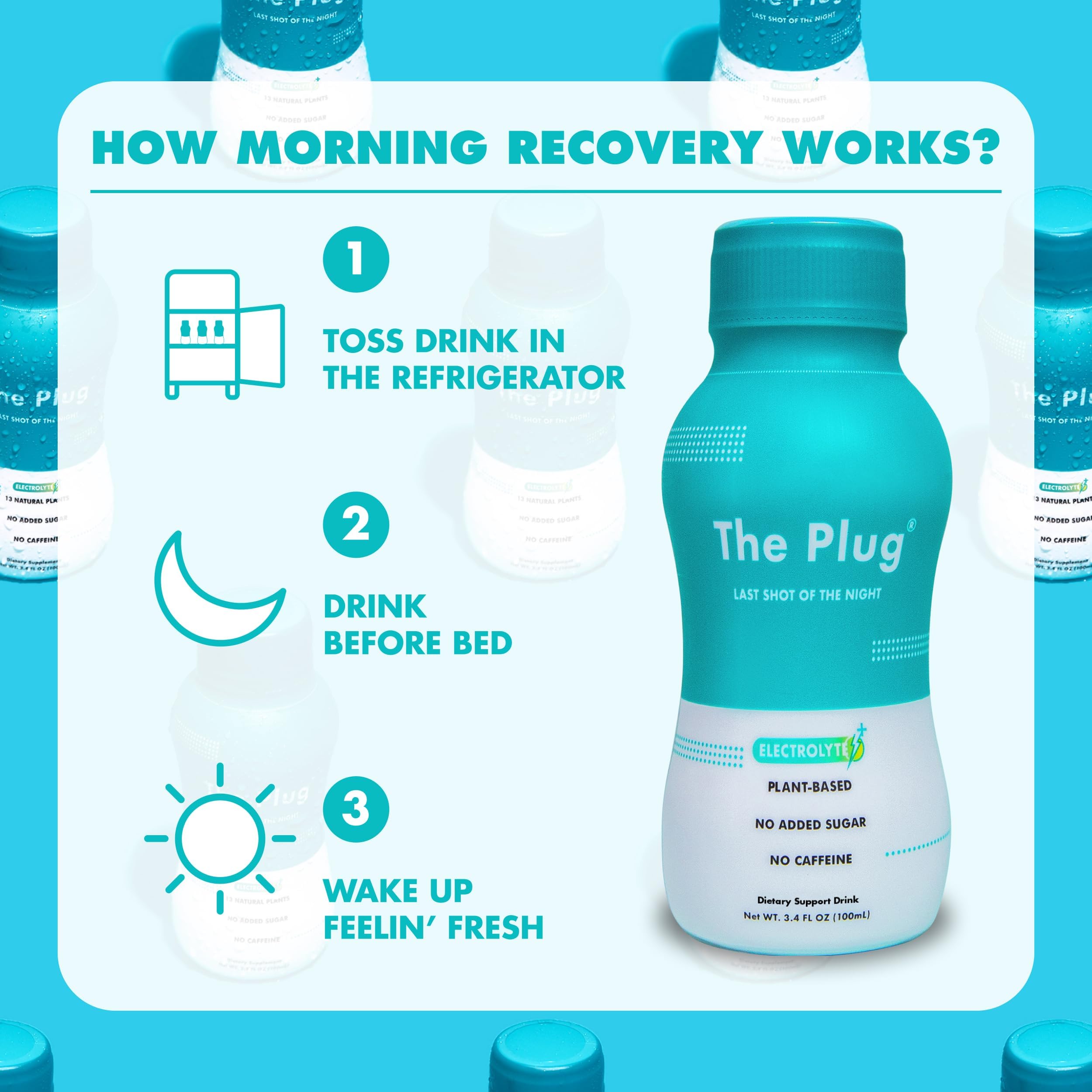 The Plug Liver Cleanse served with glass emphasizes hydration and flavor.