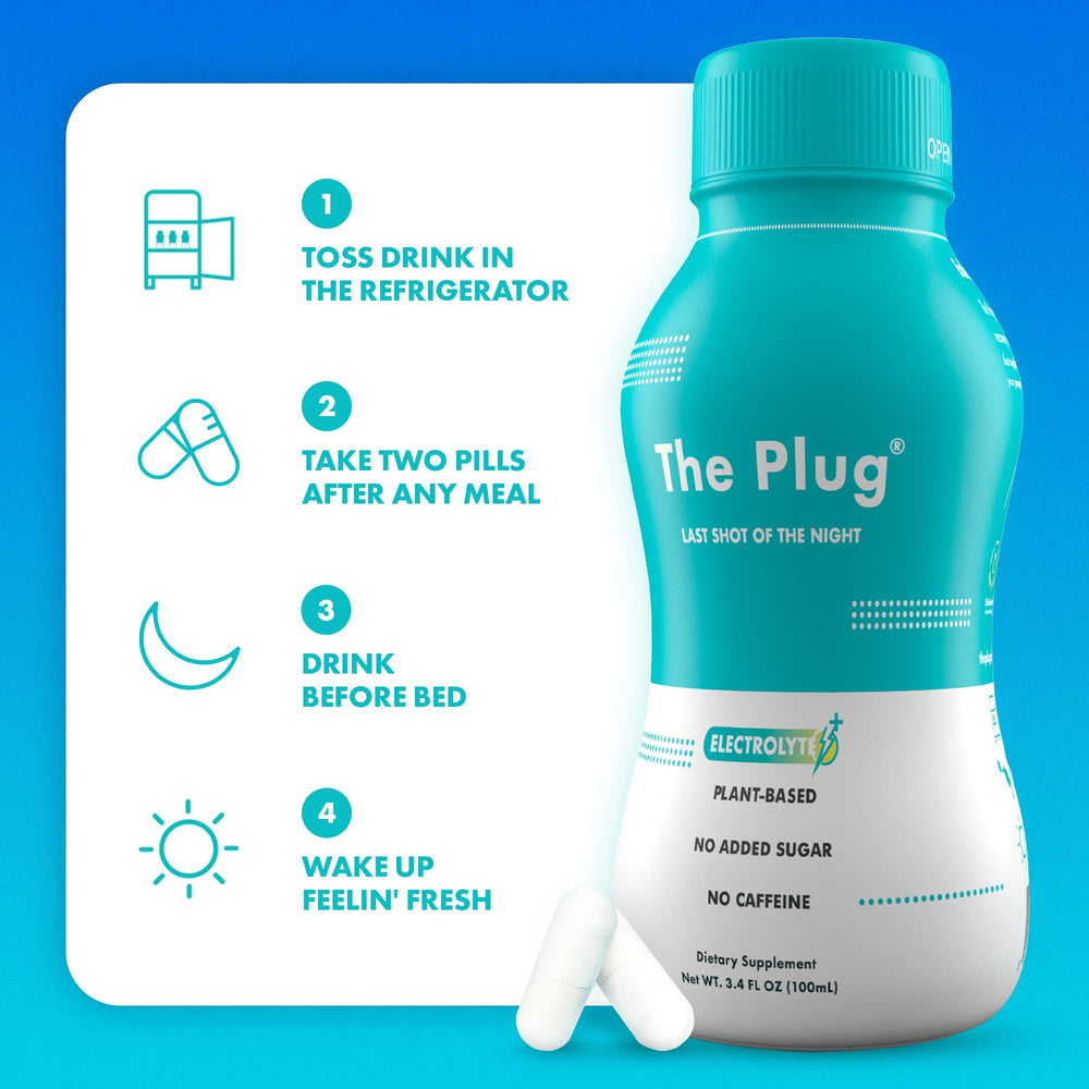 The Plug six-pack with 3.4 fl oz bottles in packaging