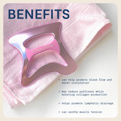 The Skinny Confidential Le Spoon glide promotes lymphatic drainage and contouring.
