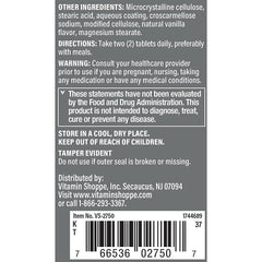 The Vitamin Shoppe Ultimate Man Multivitamin bottle cap close-up, gluten- and dairy-free.