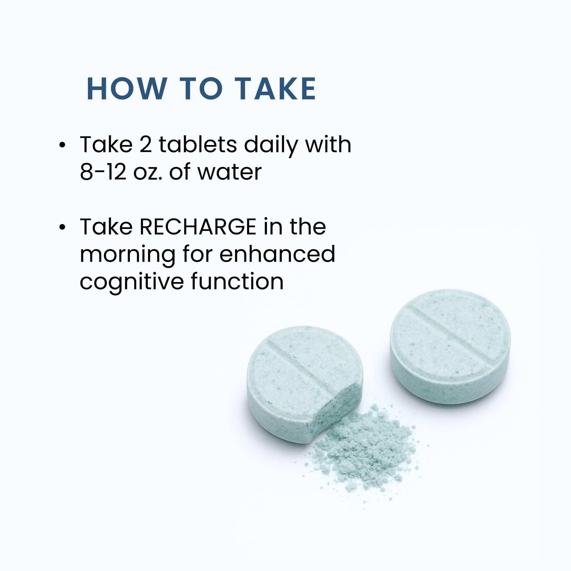 The Wellness Company Recharge packaging displays a 60-count serving size.