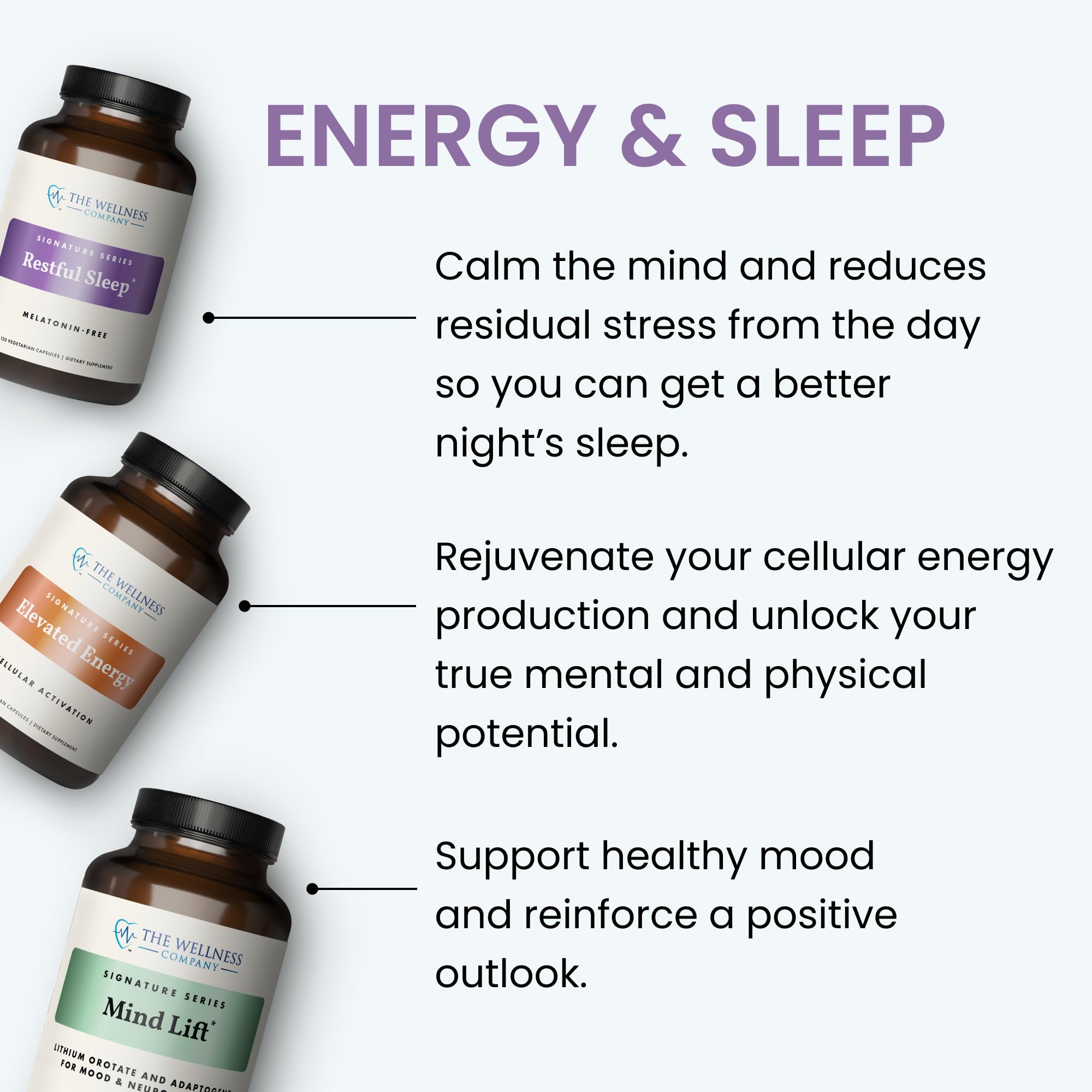 Nighttime setup with Restful Sleep fitting into a cozy evening routine