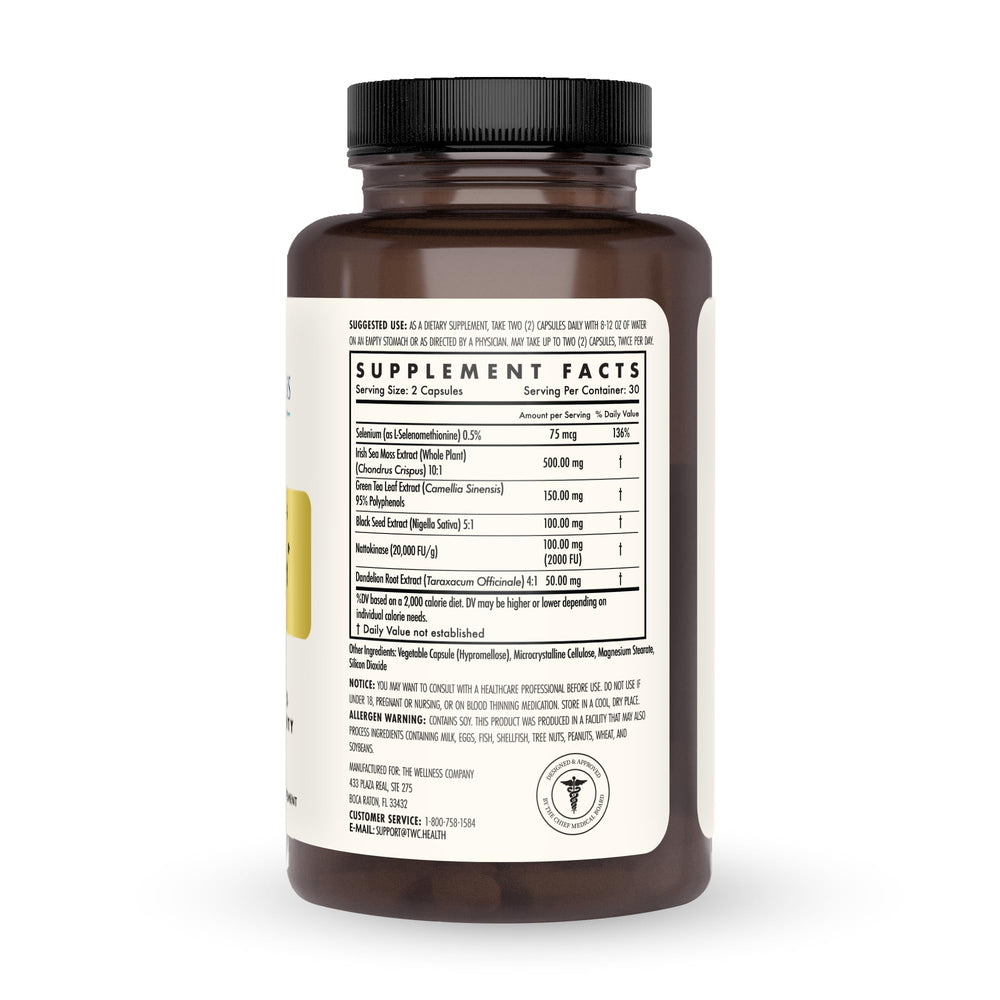 Spike Support nattokinase ingredient detail emphasizes potential support for healthy blood flow.