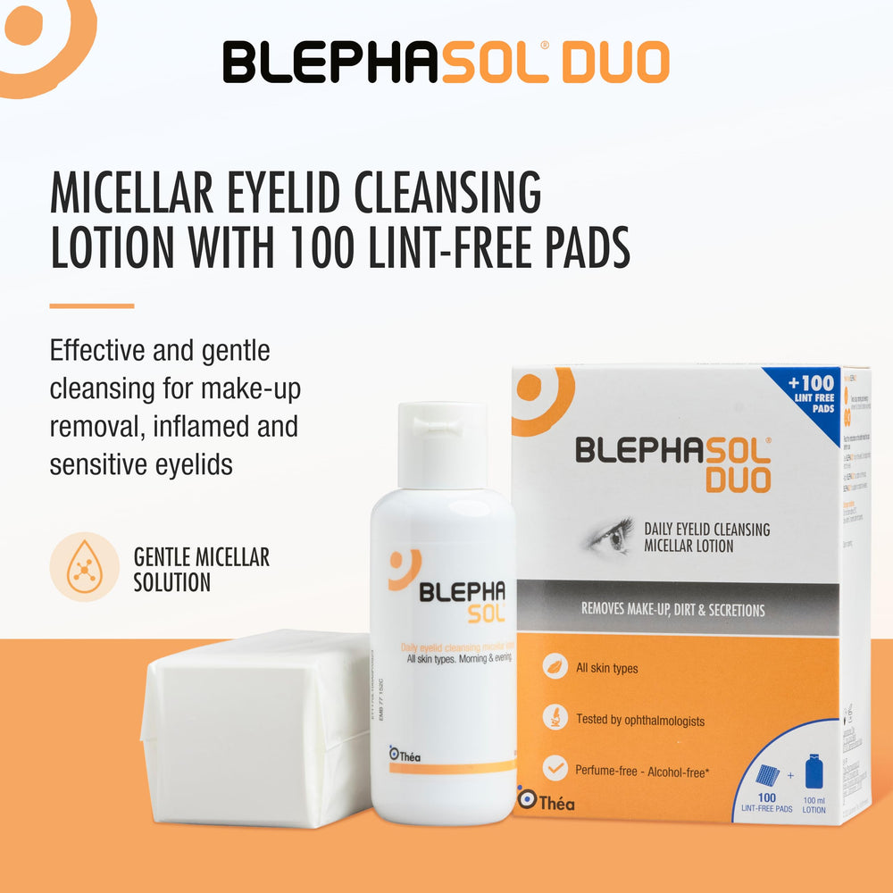 Blephasol Duo cotton pads pack for convenient daily eyelid care