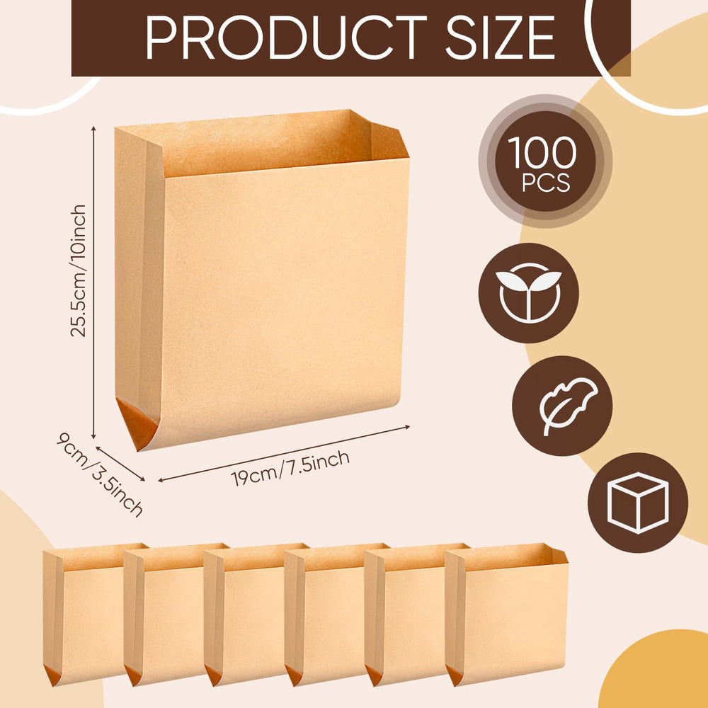 Thenshop waxed kraft feminine disposal bag folded for compact storage