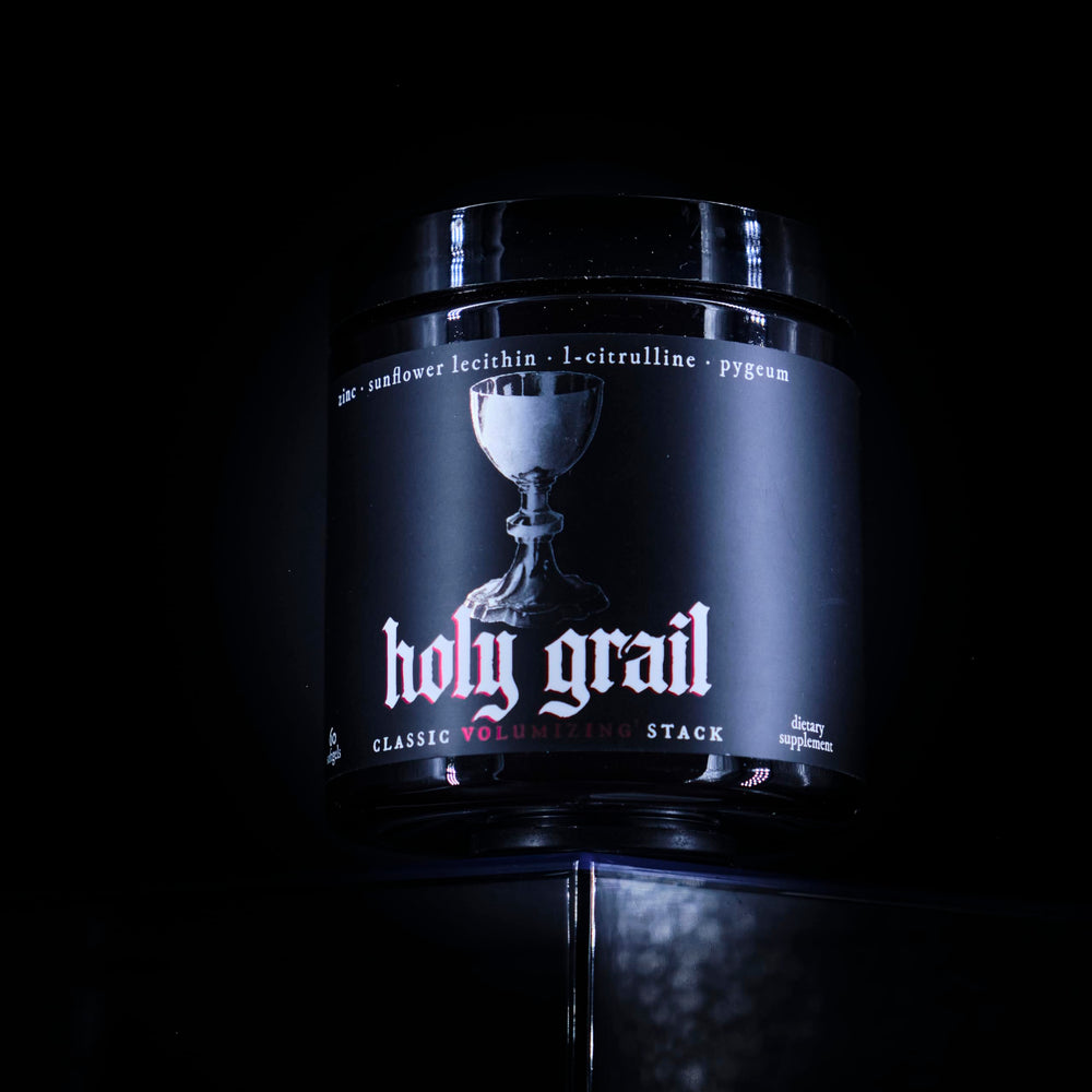 Theorycraft Holy Grail sunflower lecithin bottle visual supports phospholipids.