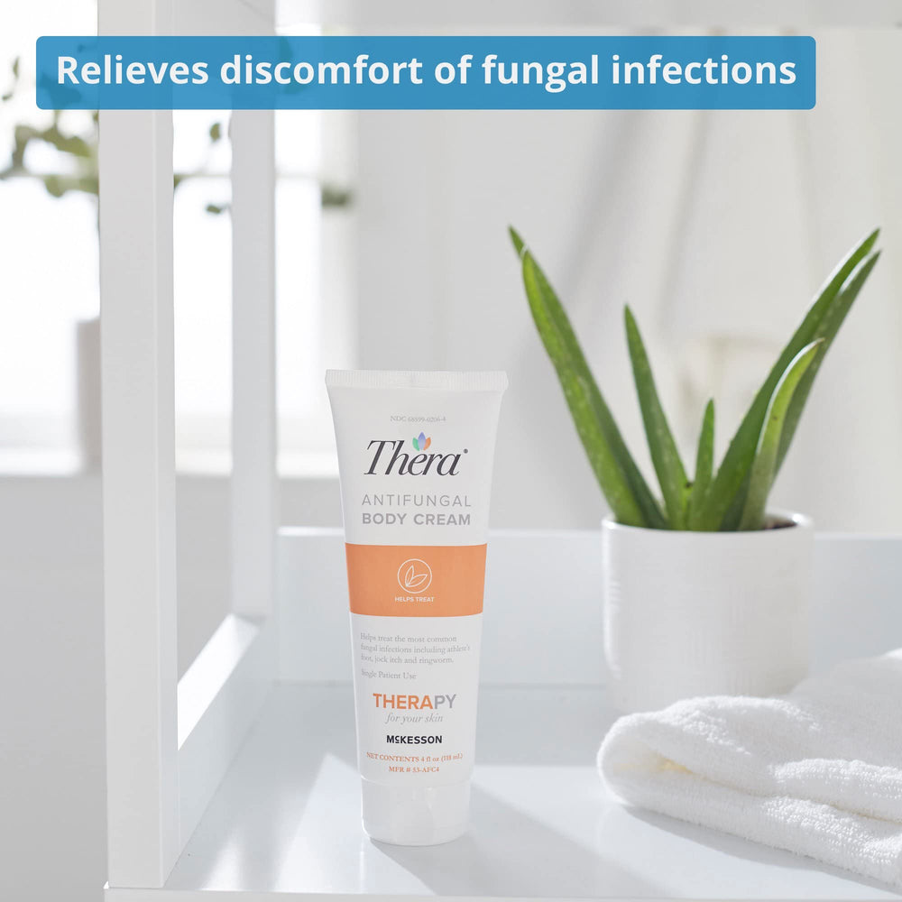 Thera cream being applied to skin to soothe itching