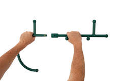 Thera Cane Max green back relief used on a sore area