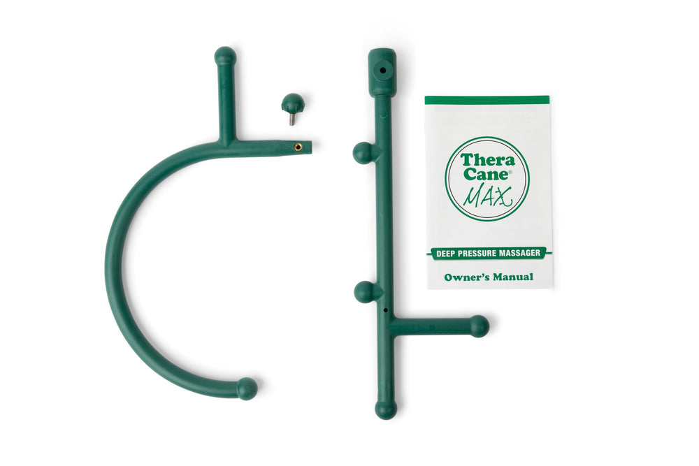 Thera Cane Max green hip quadriceps massage for post workout comfort