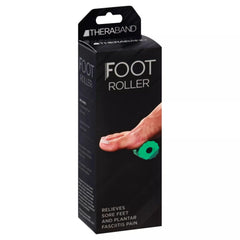 THERABAND Foot Roller used for plantar fasciitis relief and flexibility.