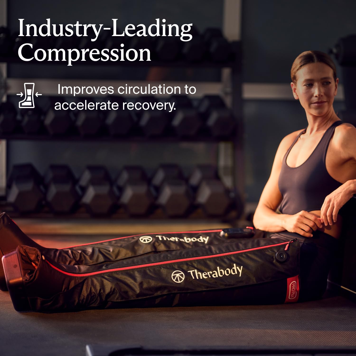 TheraBody JetBoots Pro Plus eight presets shown for customized sessions
