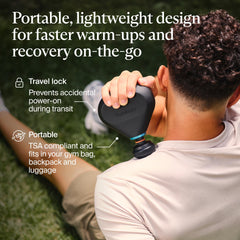 TheraGun Mini Plus heat levels three for customizable comfort.