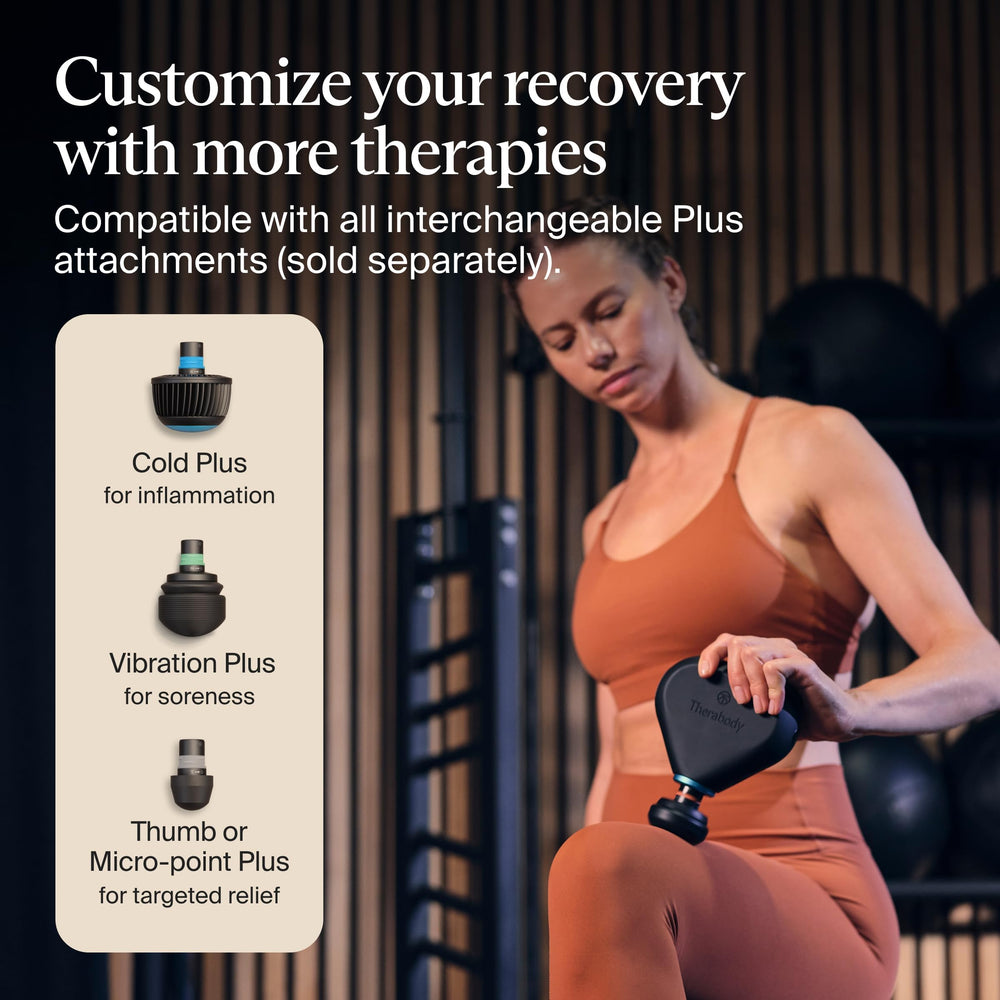 TheraGun Mini Plus three massage speeds for versatile relief.