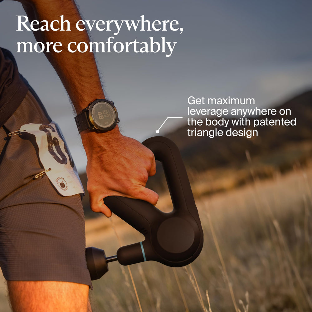 Theragun Prime speed settings with LEDs enable customized sessions.