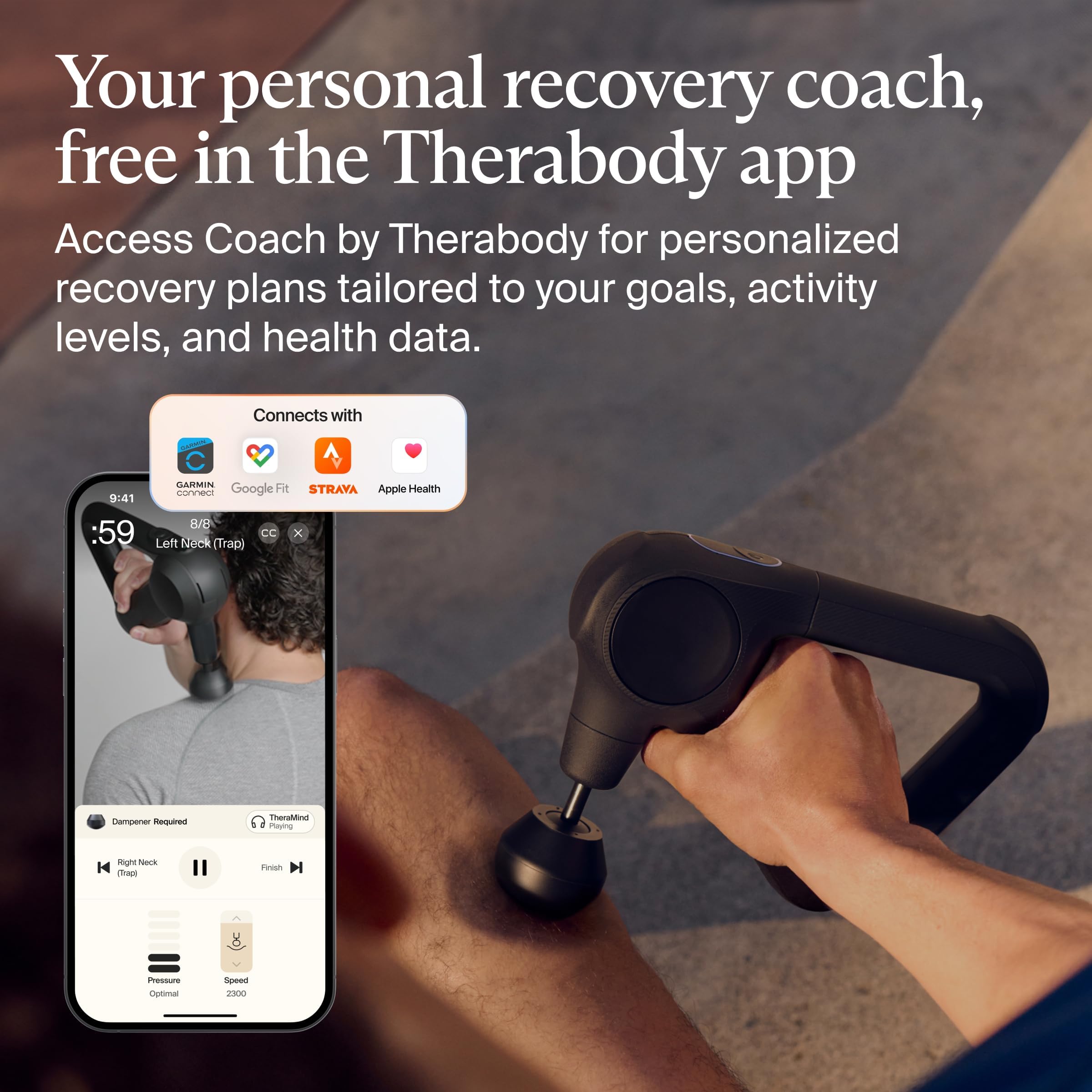 Theragun Prime Bluetooth app control unlocks guided routines