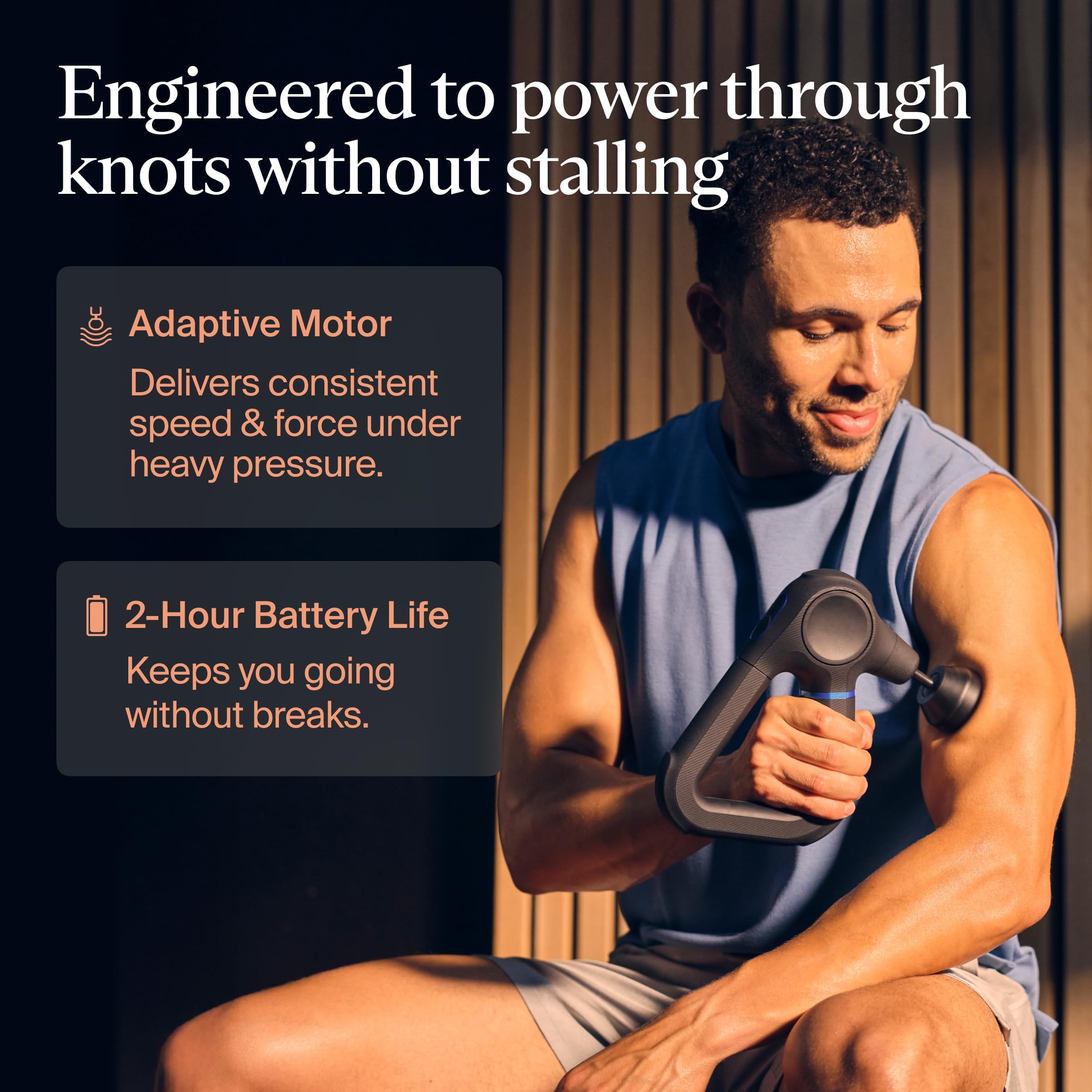 Theragun Prime Dampener attachment provides gentler relief for sensitive areas