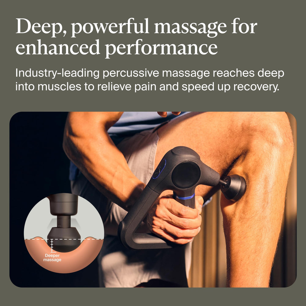 Theragun Prime quiet motor maintains steady power during workouts