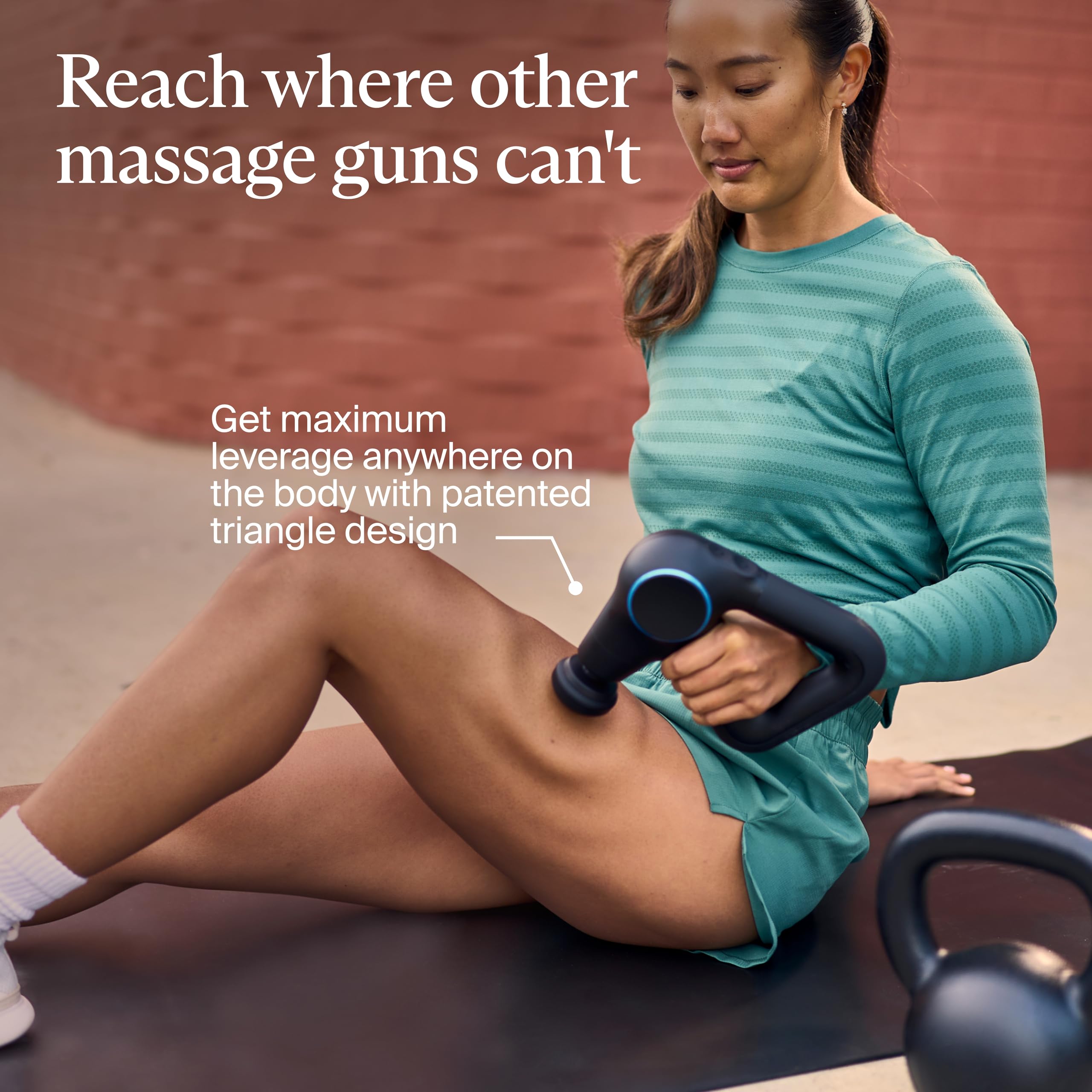 TheraGun Prime Plus quiet operation for discreet at-home rehab.