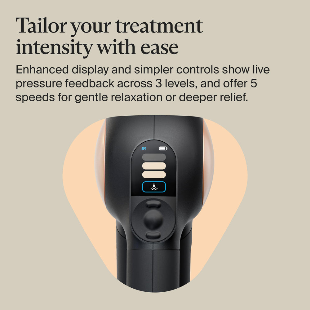 TheraGun Sense app with Coach provides guided routines.