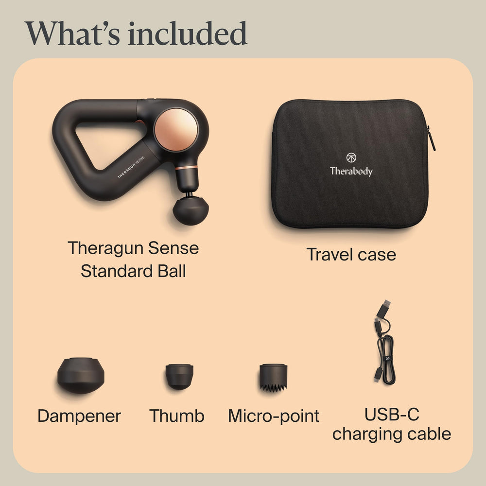 TheraGun Sense gift-ready packaging for wellness gifts