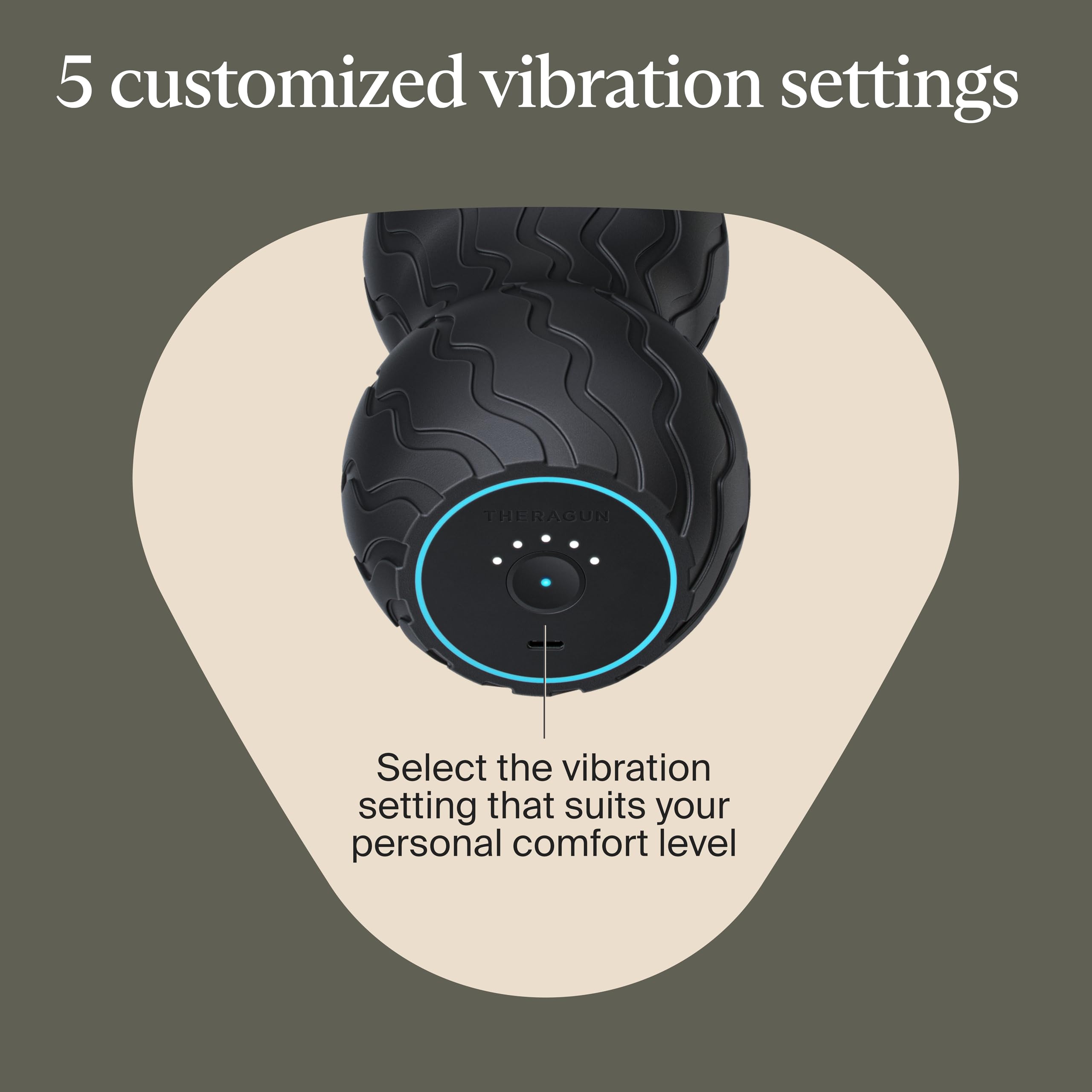 Compact design with built-in battery for cordless relief on the go.