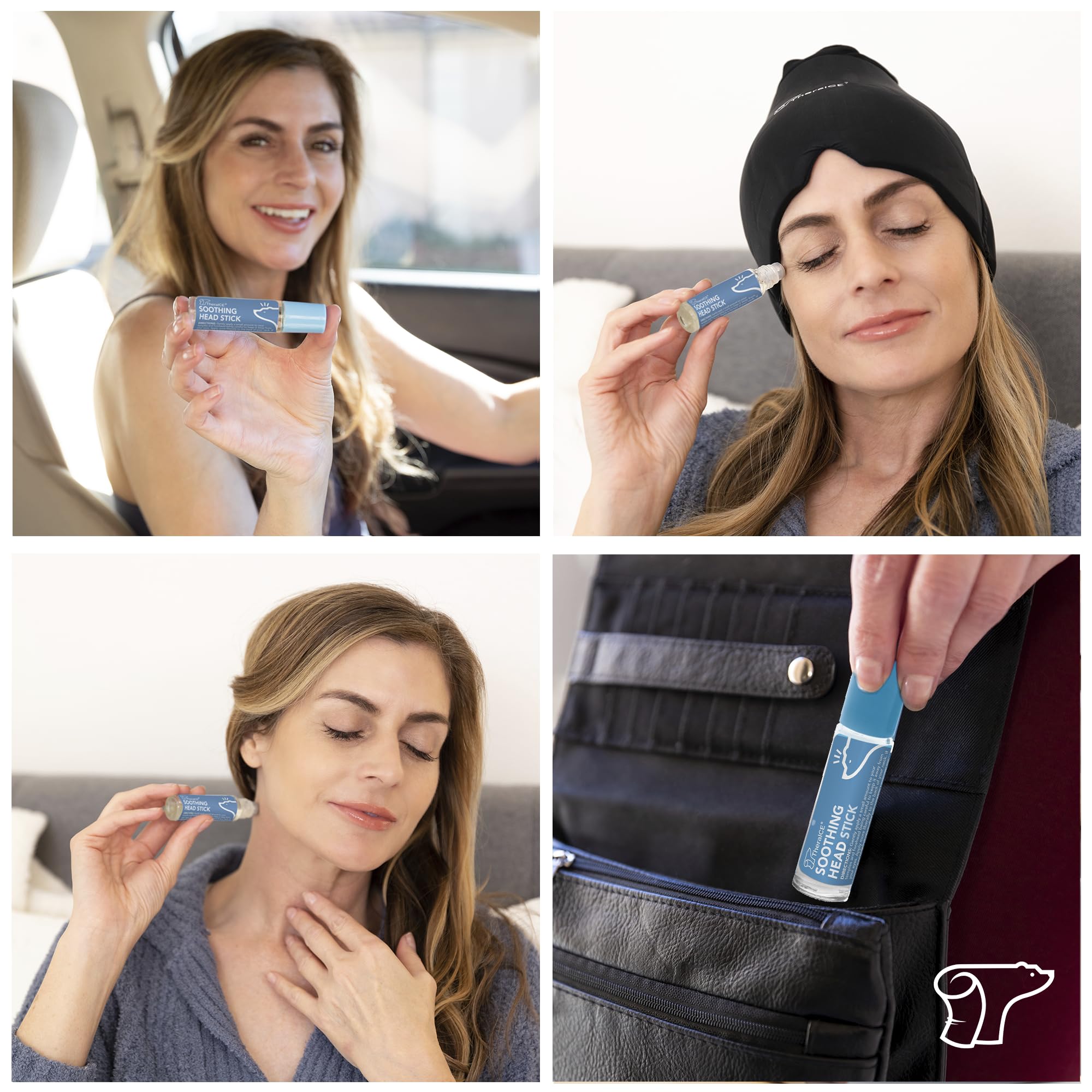 TheraICE Head Stick perfecto para viaje por su formato compacto