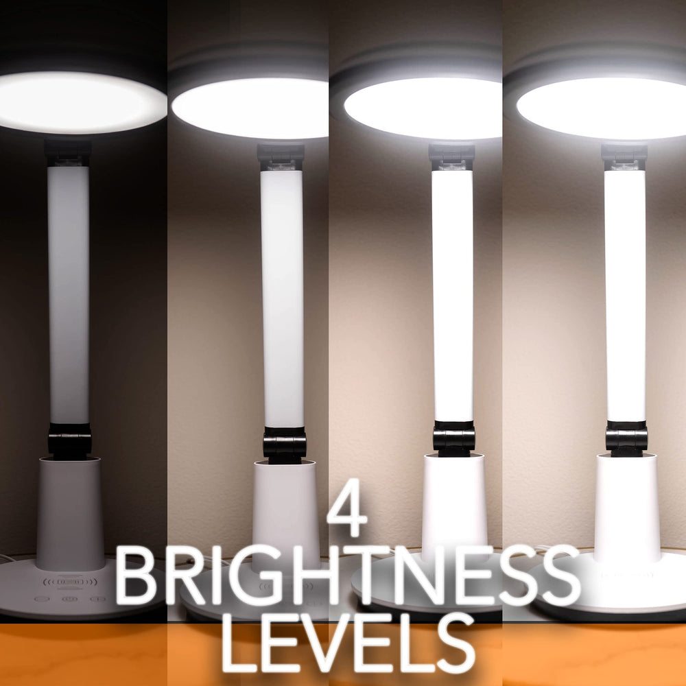 Mood-light function from Theralite Halo creates a calming ambiance.
