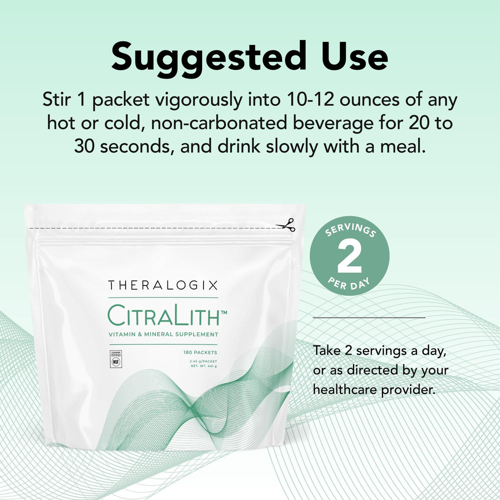Theralogix CitraLith NSF-certified packaging highlighting tested potency