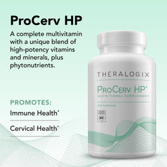 Theralogix ProCerv HP box and bottle on a clean counter for everyday use.