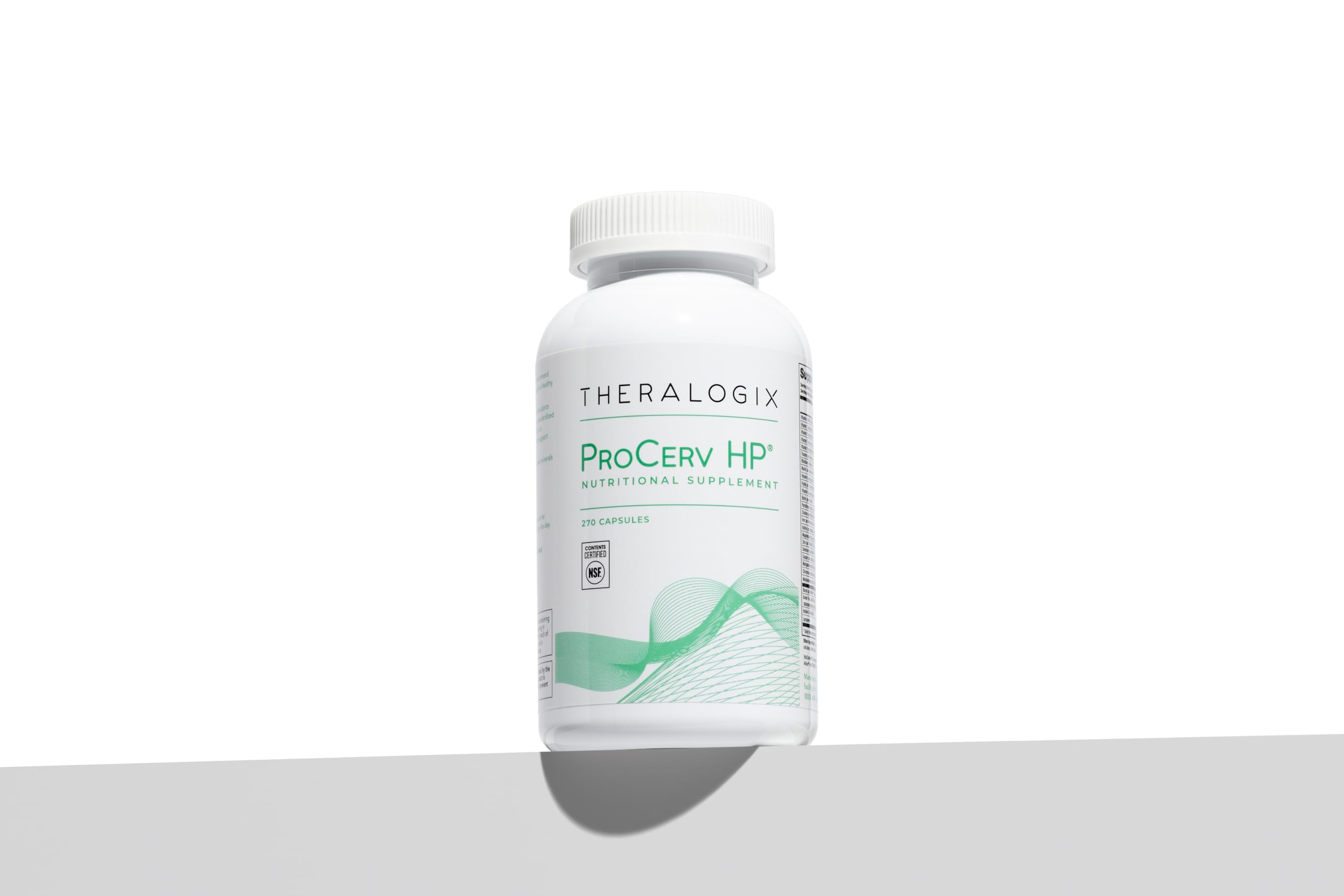 Theralogix ProCerv HP NSF badge on packaging indicates purity.