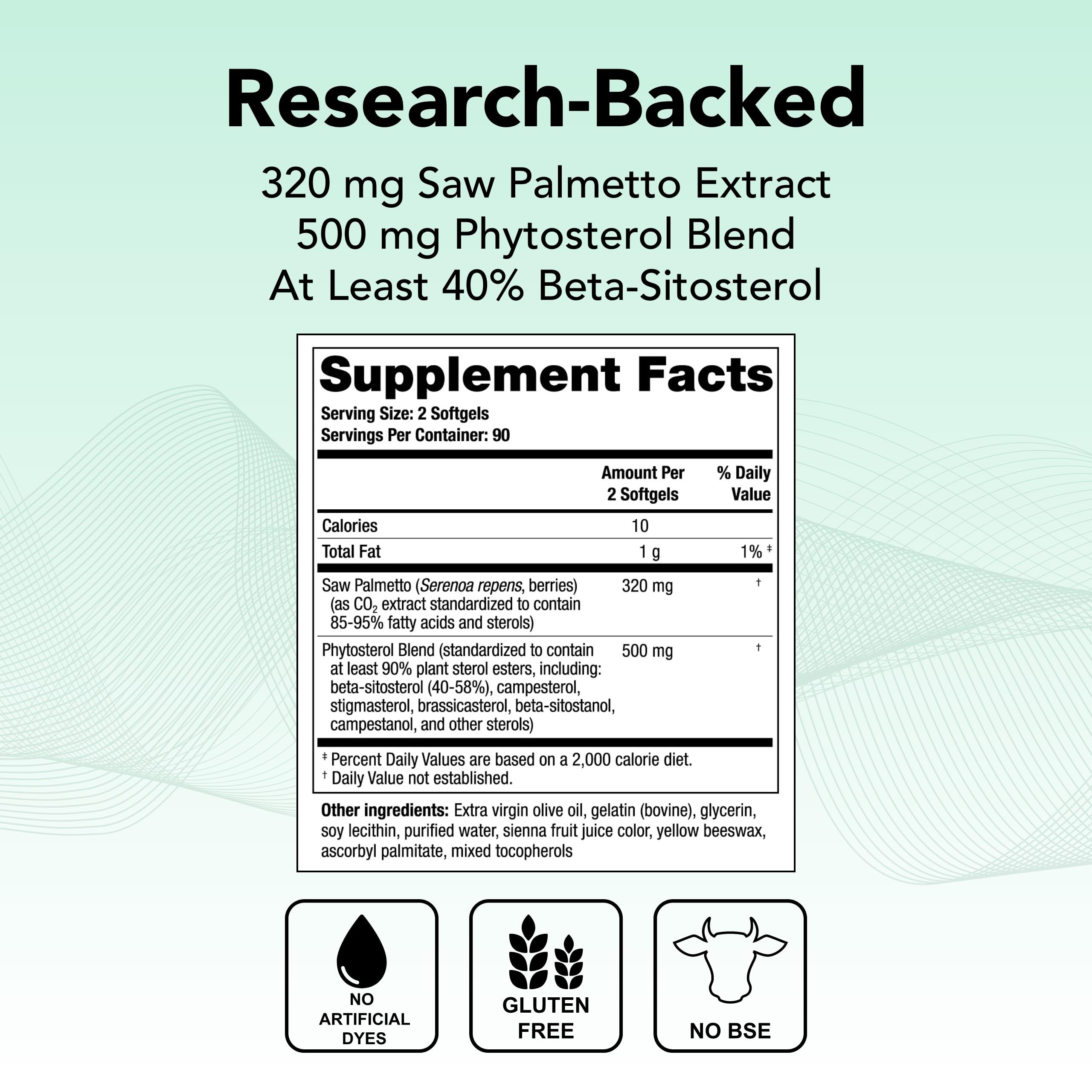 Closeup of Theralogix Prostate SR label highlighting quality and blend.