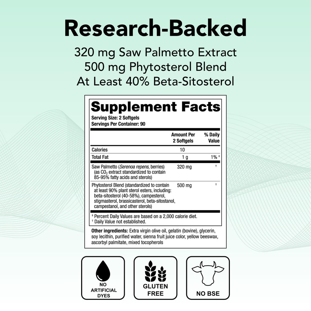 Closeup of Theralogix Prostate SR label highlighting quality and blend.