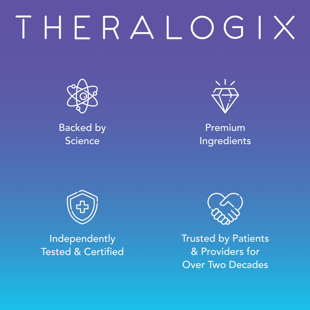 Theralogix TheraCran One packaging back-view indicating a three-month supply