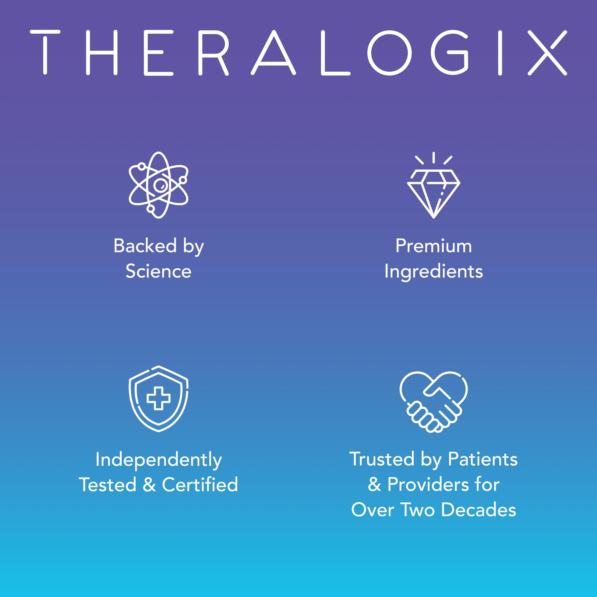 Theralogix TheraNatal Core gluten-free dairy-free emblem on packaging