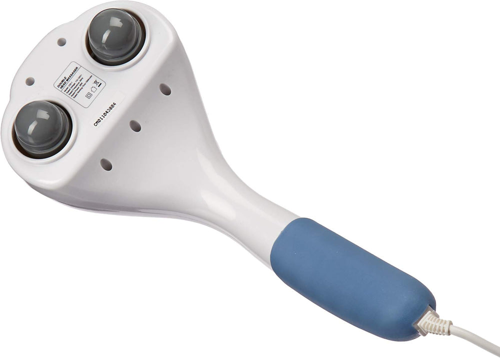 TheraRub massager three interchangeable heads for versatile sessions.