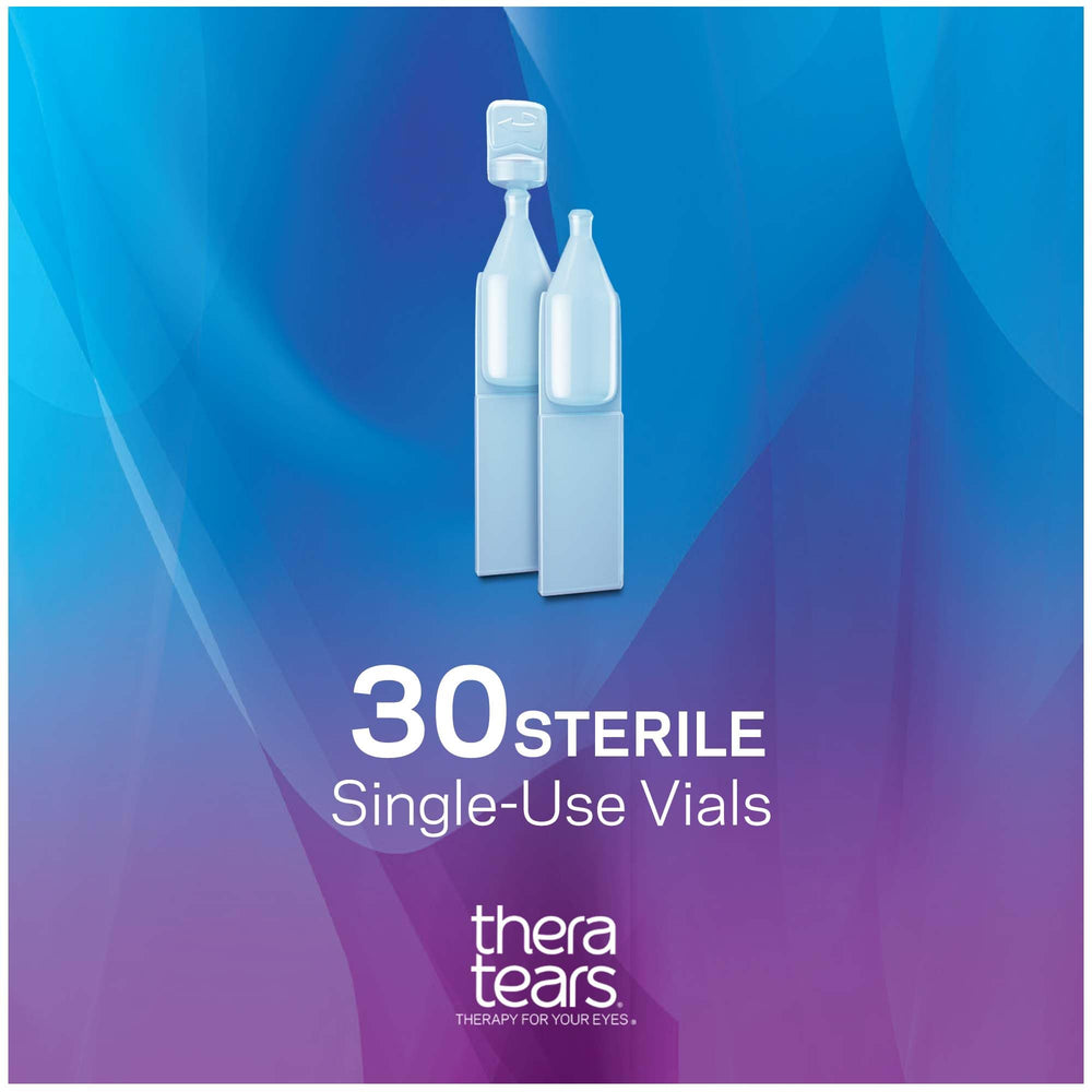 TheraTears electrolyte blend matches natural tears for balance.