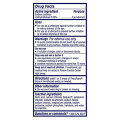 TheraTears Extra Dry Eye Drops bottle closeup with precise dropper for controlled use