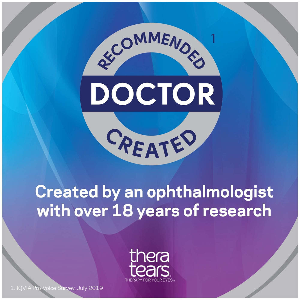 TheraTears doctor-recommendation seal reinforcing trusted dry eye option