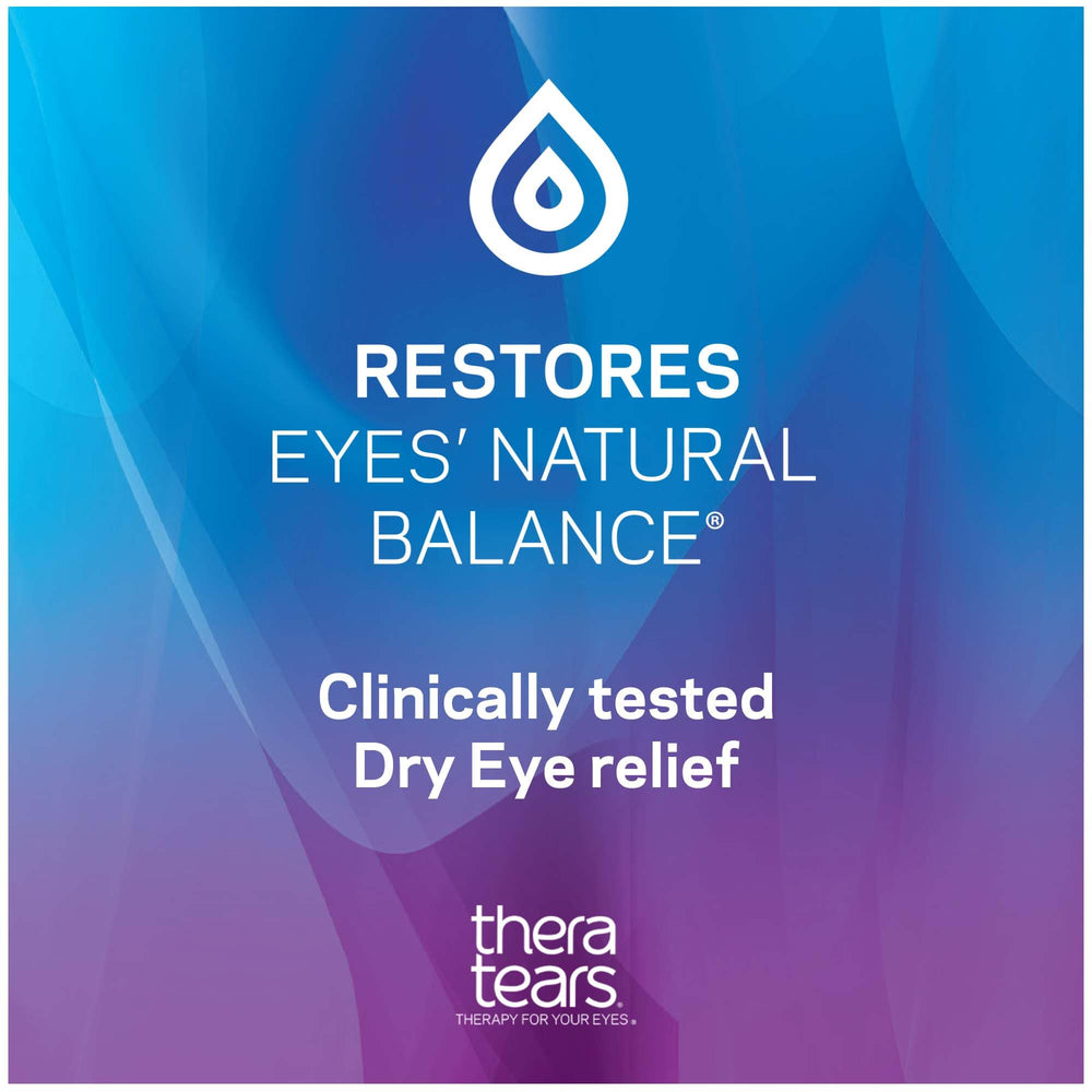 TheraTears foil pouch keeps drops fresh and ready.