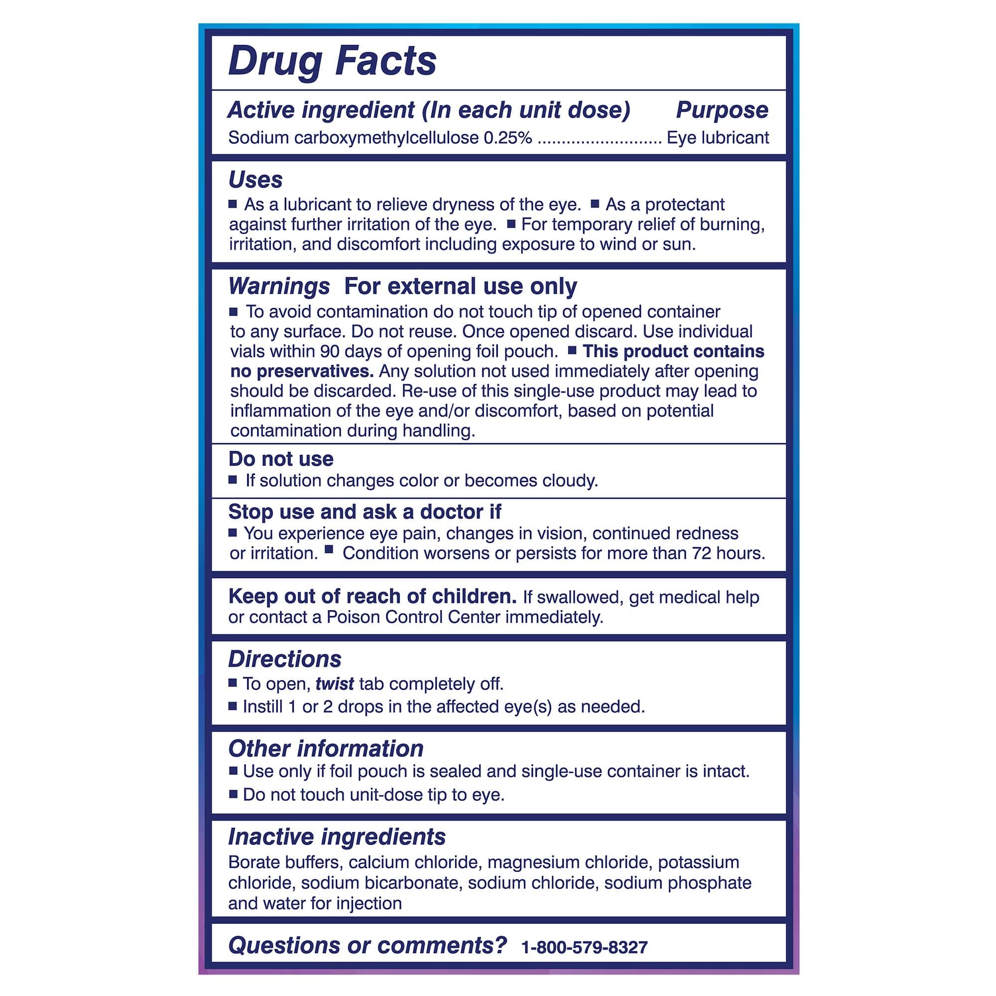 TheraTears pack of 3 contains 30 vials for ongoing use.