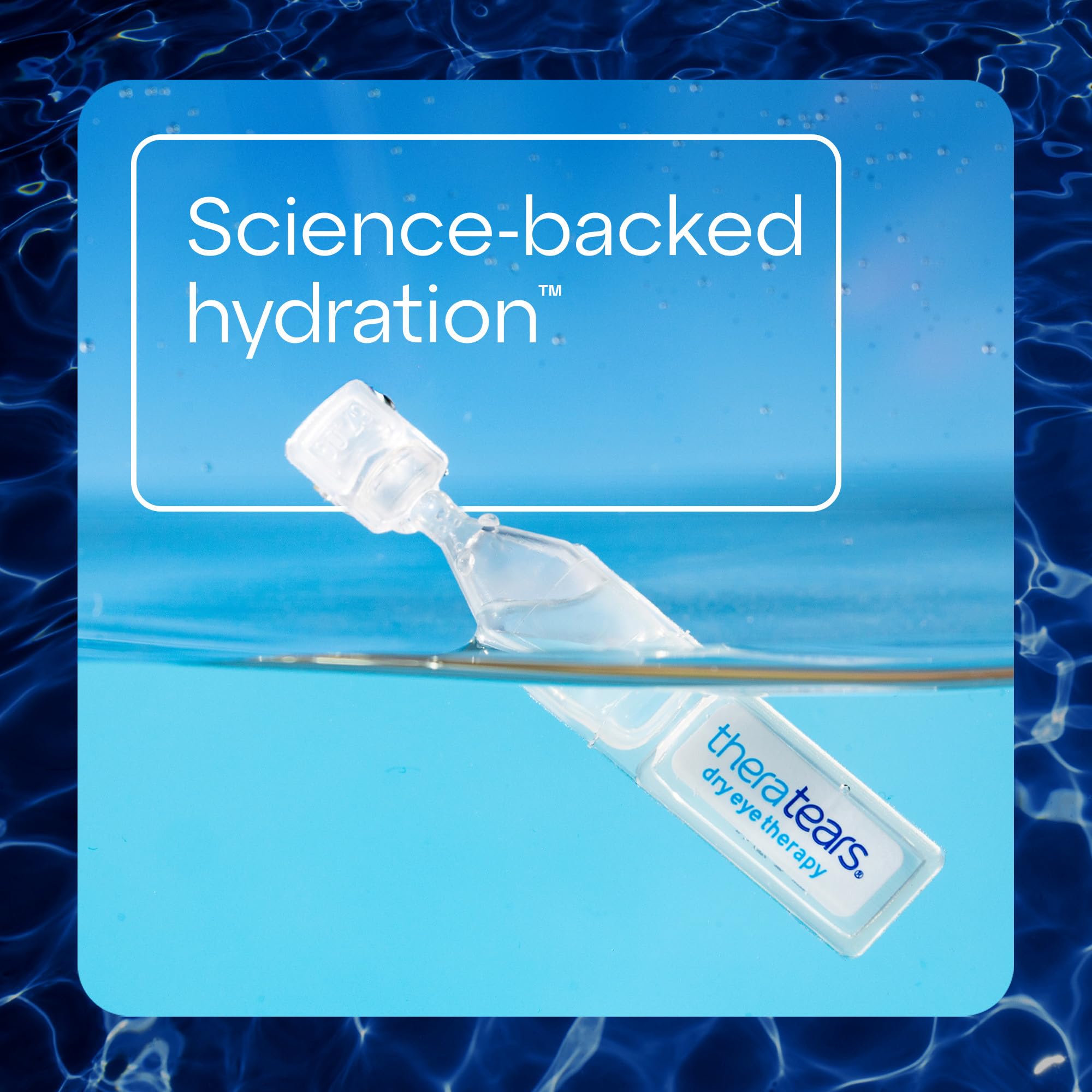 TheraTears single-use vials designed for convenient night-time application.
