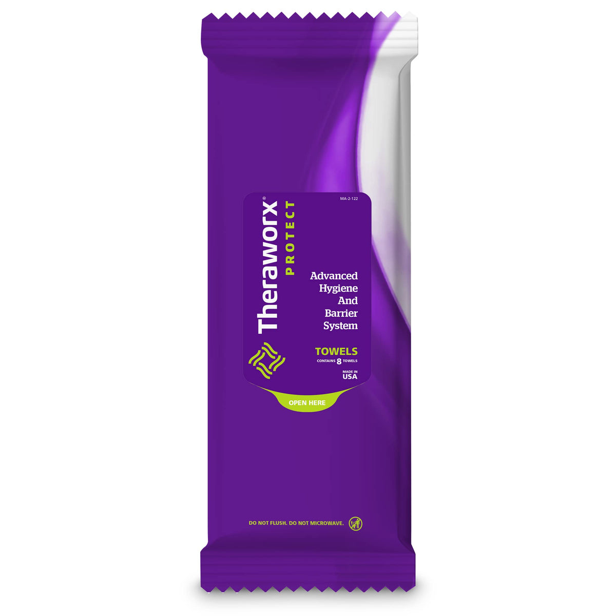 Theraworx Protect Advanced Hygiene Towels Pack provides convenient on-the-go cleansing.